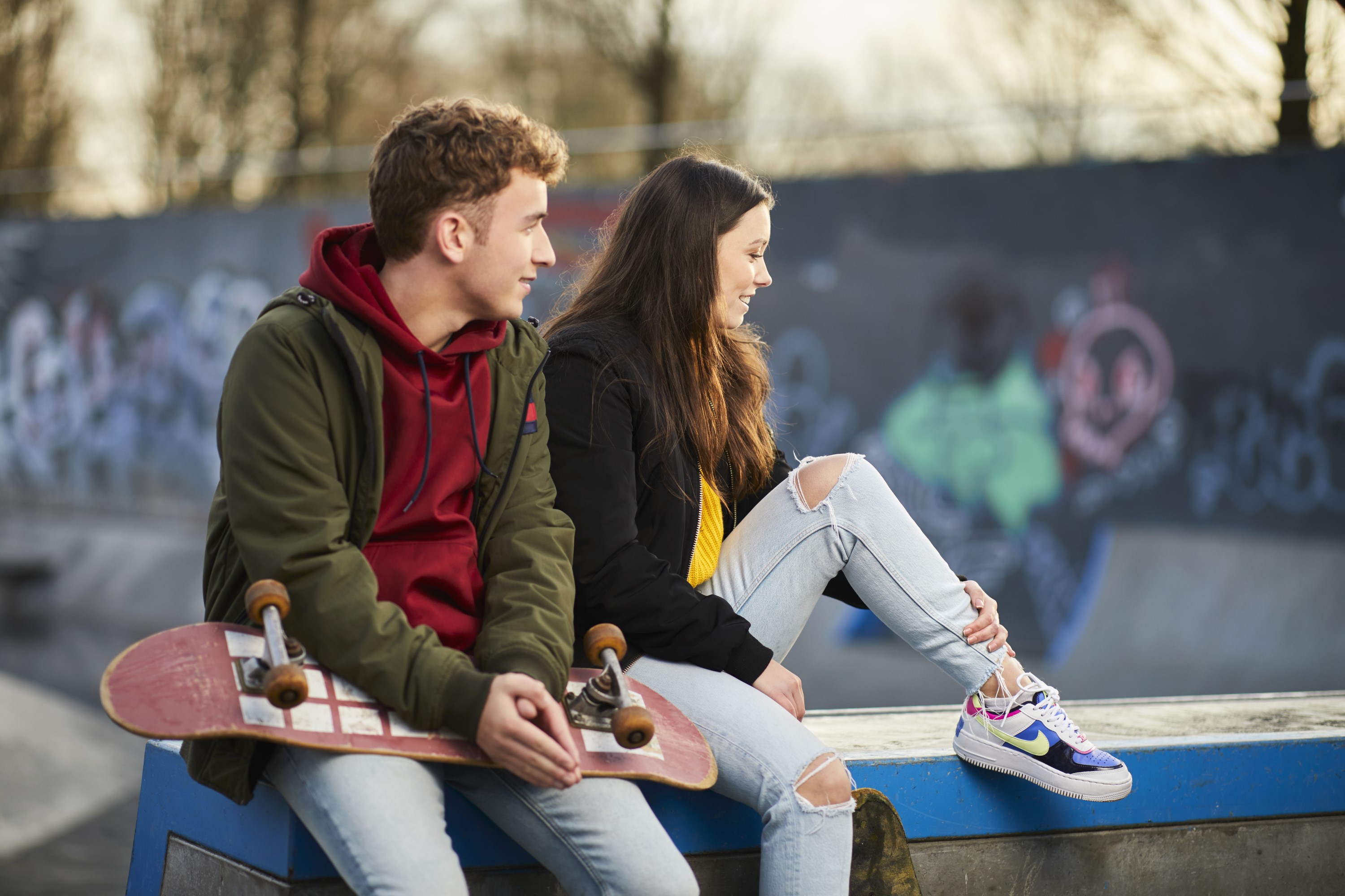 CitoLab - twee leerlingen met skateboard