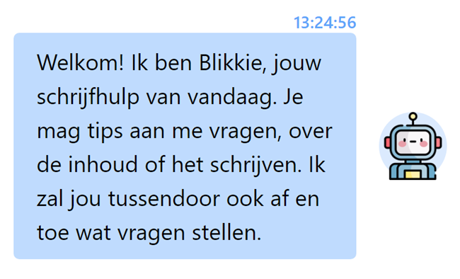 Schrijfblik Blikkie Chat