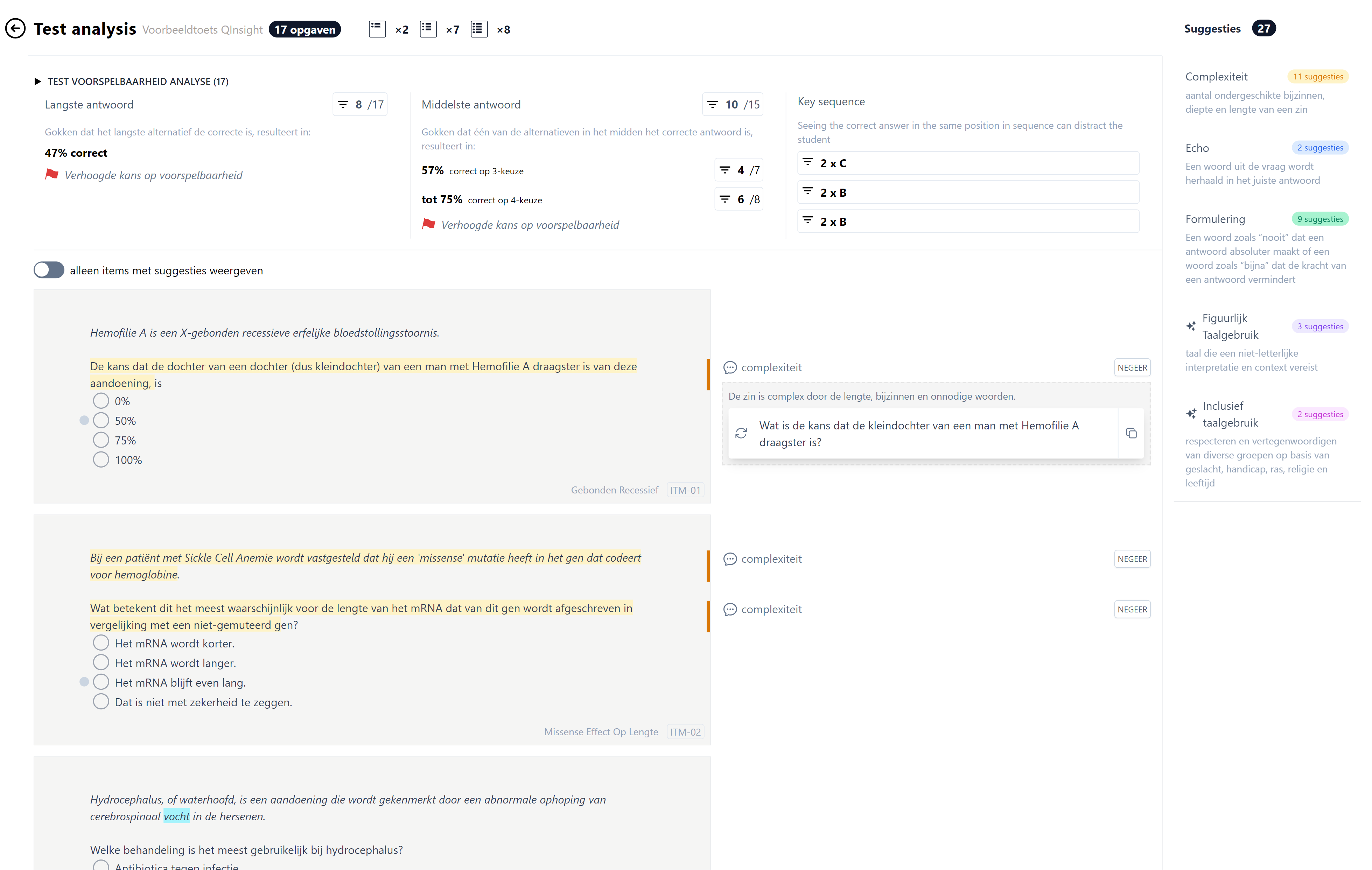 Q-Insight CitoLab schermafbeelding