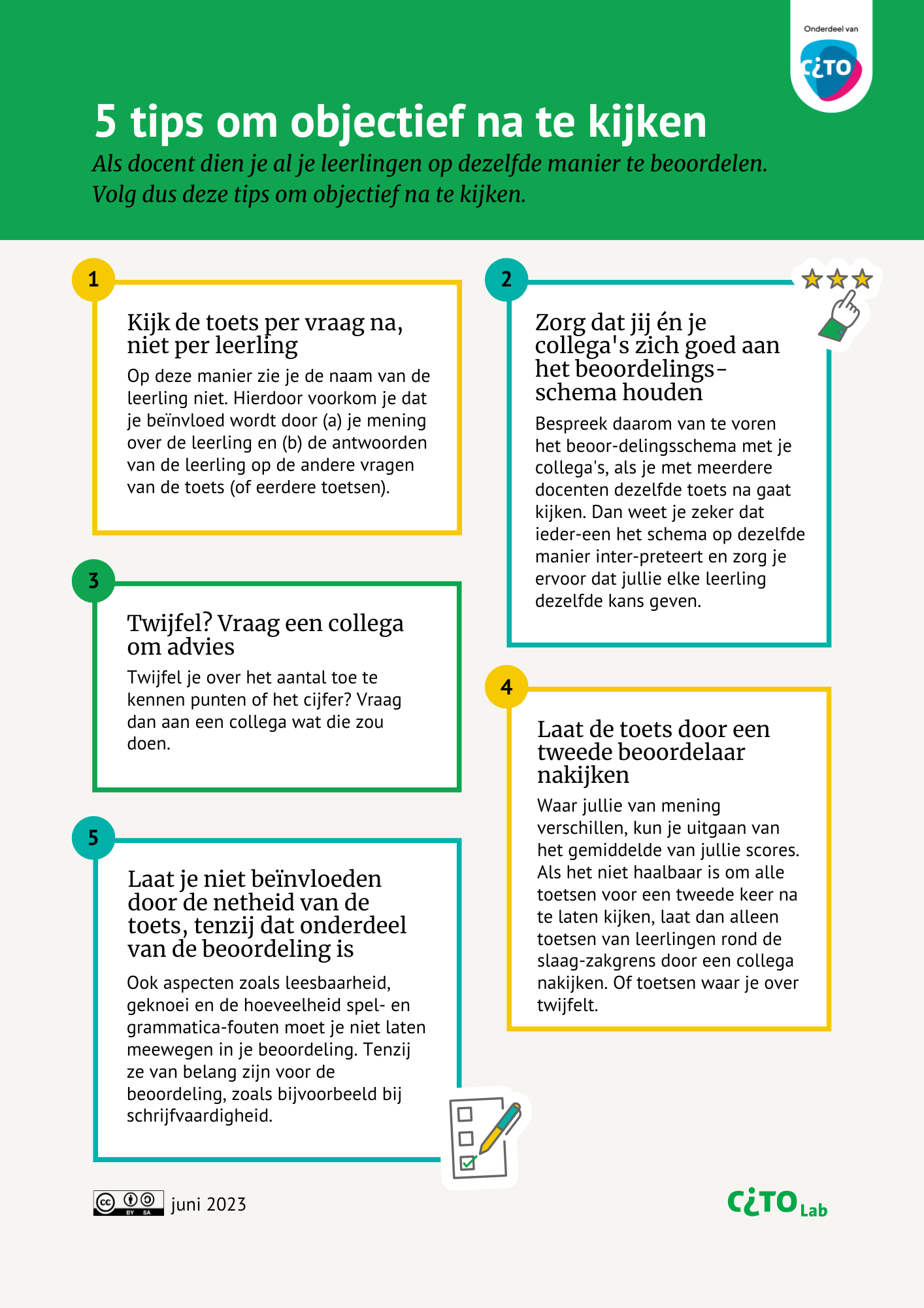 5 tips om objectief na te kijken