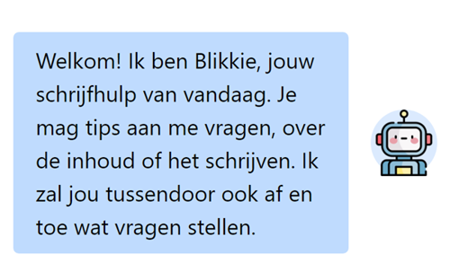 Schrijfblik Blikkie Chat