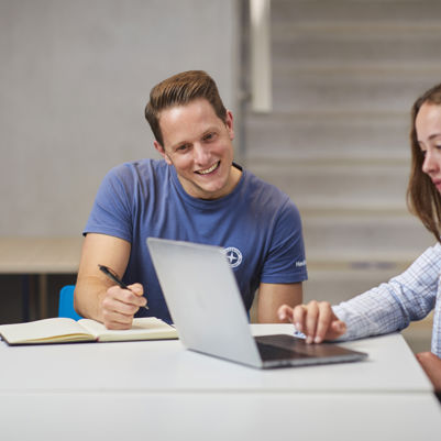 Leerling en docent voortgezet onderwijs