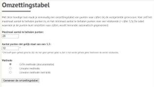 CitoLab - Tool omzettingstabel