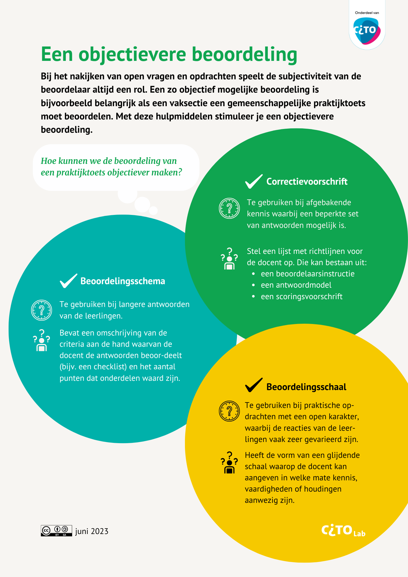 Een objectievere beoordeling