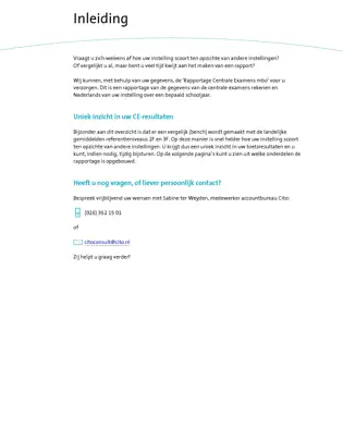 Advies rapportage Centrale Examens mbo Advies rapportage Centrale Examens mbo