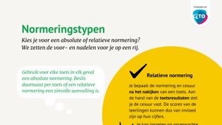 Normeringstypen absolute en relatieve normering Normeringstypen absolute en relatieve normering