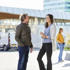 Studenten buiten Studenten buiten