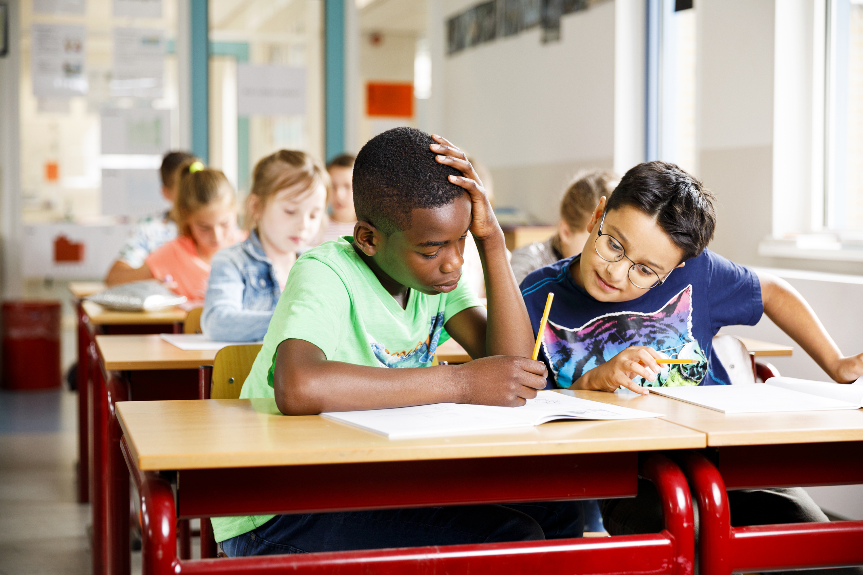 Leerlingen primair onderwijs in de klas