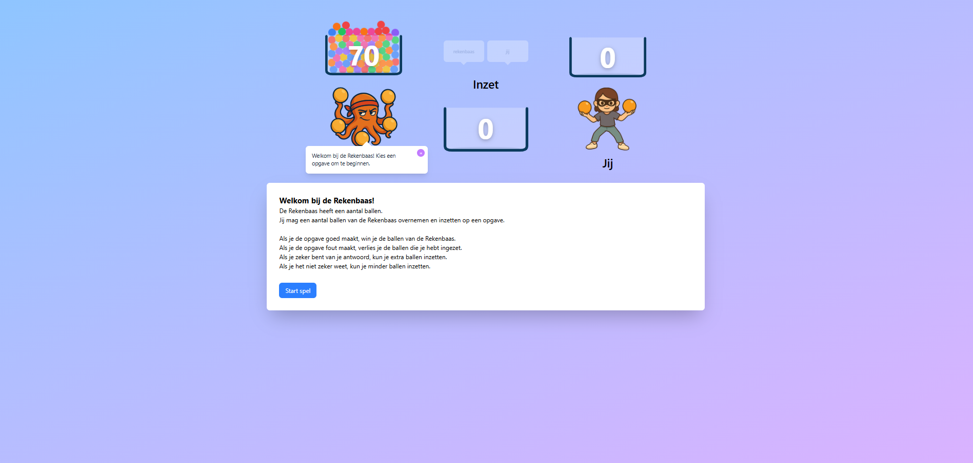Rekenbaas schermafbeelding