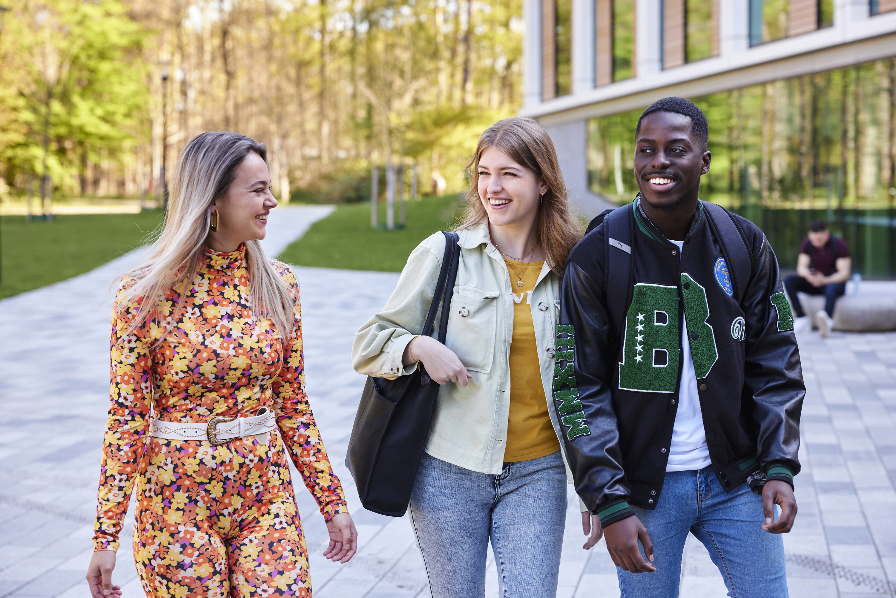 Studenten buiten school