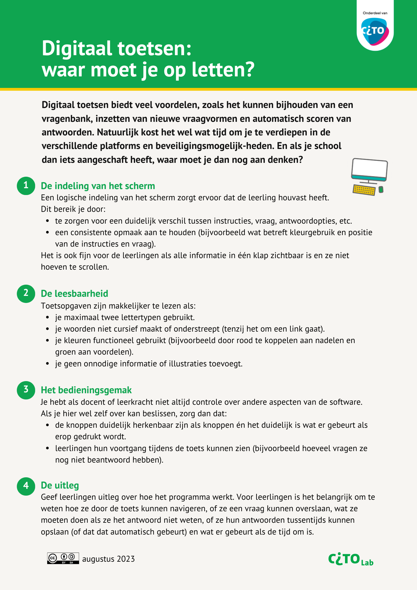 Digitaal toetsen: waar moet je op letten?